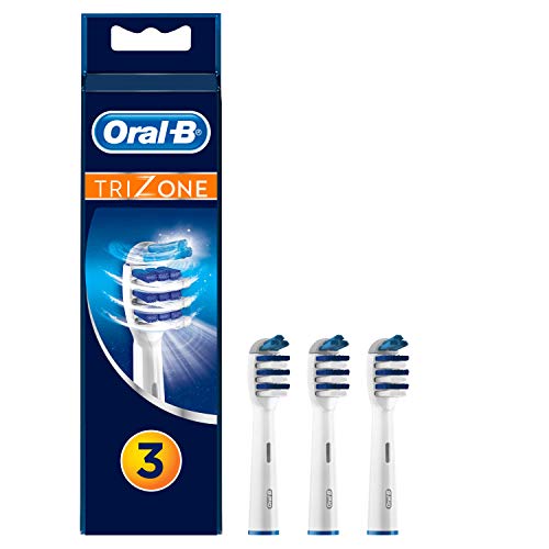 Oral-B TriZone Recambios Cepillo de Dientes Eléctrico, Pack de 3 Cabezales, Limpieza Profunda - Originales