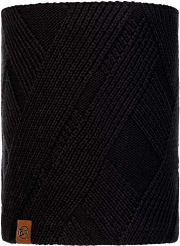 Original Buff Buff Knitted & Fleece Neckwarmer Raisa Black Tubular, Hombre, Negro, Talla única