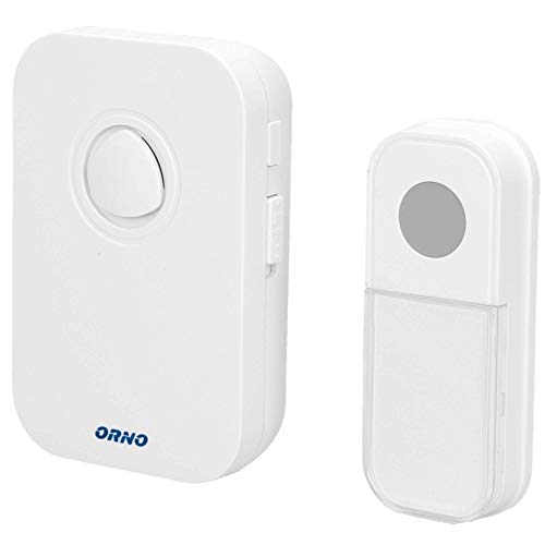 Orno Fado DC Timbre Inalámbrico Exterior Impermeable Blanco Con 36 Melodias