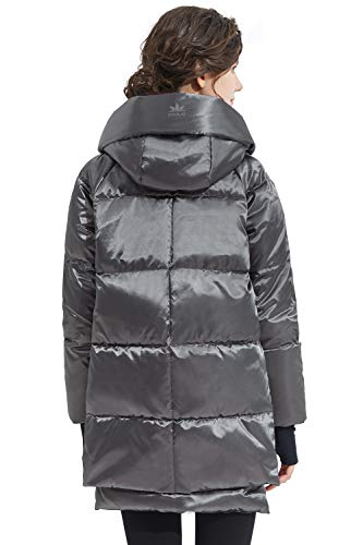 Orolay Chaqueta de Plumón Gruesa con Capucha para Mujer Darkgray XXS