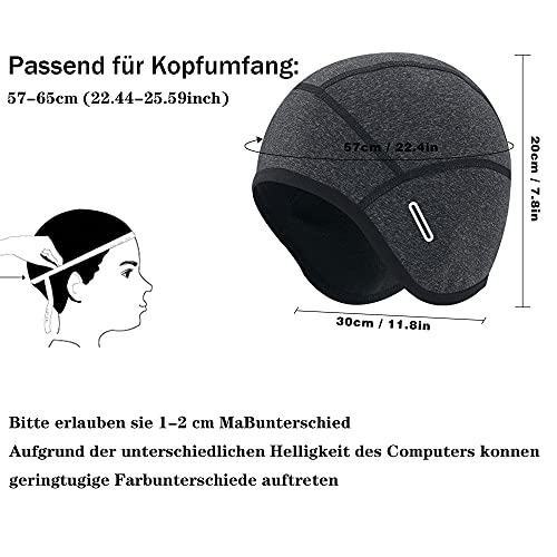 OSIGEI Sombrero De Bicicleta Casco De Invierno Debajo De La Gorra Sombrero De Invierno CáLido Y Resistente Al Viento Gorra CáLida Para Hombres Mujeres TéRmica Transpirable Motociclismo Ciclismo