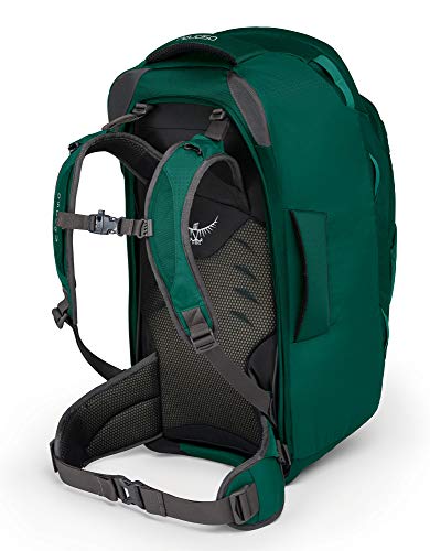 Osprey Fairview 70 Women's Travel Pack with 13L Detachable Daypack - Rainforest Green (WS/WM)