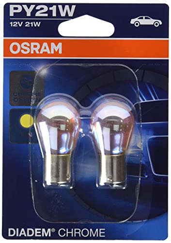 OSRAM DIADEM CHROME Luz de intermitencia PY21W 7507DC-02B doble vida en blister doble