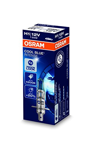 Osram Spain 64150CBI Cool Blue Intense Lámpara Halógena de Faros H1, 12V, 55 W, COOL BLUE INTENSE Caja H1