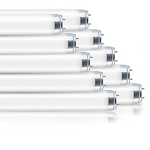 Osram tubo fluorescente (regulable G13 T8, 58 W, tubo de neón, 150 cm de largo break-proof/, color blanco frío, 4000 K, 10-pack