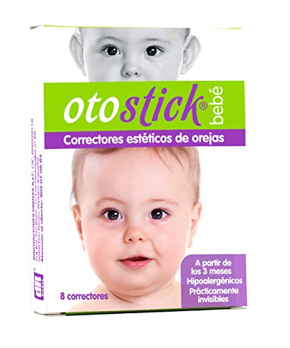 Otostick Bebé | Correctores estéticos para orejas separadas | Contiene 8 correctores + 1 gorro | A partir de 3 meses.