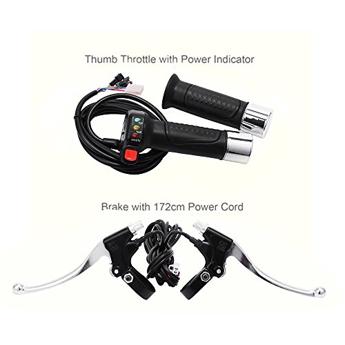 OUKANING Kit de conversión de rueda delantera para bicicleta eléctrica de 26 pulgadas 48 V 1000 W