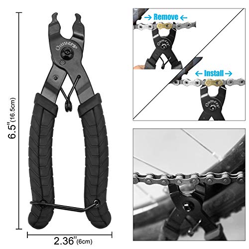 Oumers Herramienta Divisor de Cadena+Herramienta de Cadena de Bicicleta+Llave de eslabones de Cadena+Enlace perdido de Bicicleta para 6/7/8/9/10 Cadenas de Velocidad