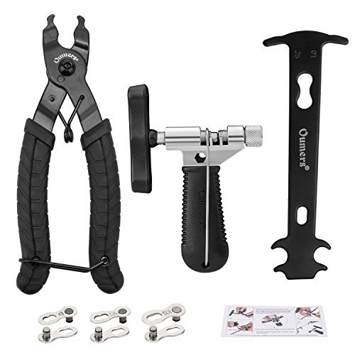 Oumers Herramienta Divisor de Cadena+Herramienta de Cadena de Bicicleta+Llave de eslabones de Cadena+Enlace perdido de Bicicleta para 6/7/8/9/10 Cadenas de Velocidad