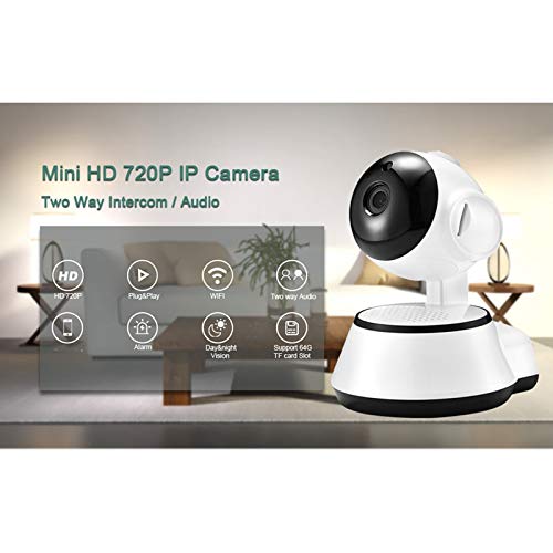 OVBBESS CamRa IP WiFi inteligente inalámbrica con control de audio y vídeo digital portátil con distancia Definición de movimiento camara, monitor y toma Ue