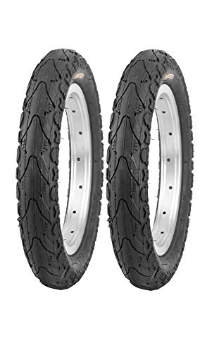 P4B 2 neumáticos de 18 pulgadas en negro (47-355) de 18 x 1,75 pulgadas. Con tacos en los laterales para un óptimo funcionamiento en carreteras, grava, caminos forestales.