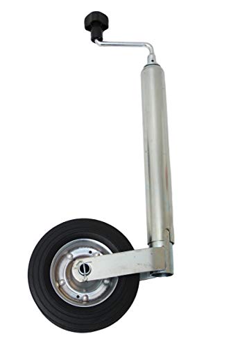 P4U Rueda de apoyo con cojinete de presión, 150 kg, 48 mm, 48 mm, para remolques de caravanas