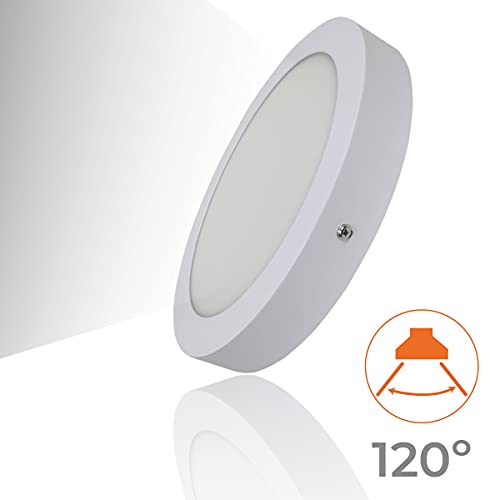 Pack 2x Plafón LED Circular 20W superficie. Color Blanco Neutro (4500K). 1800 lumenes. Driver incluido.