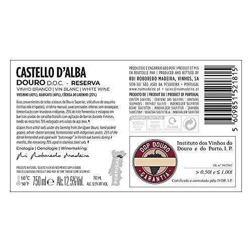 Pack 6 Rui Roboredo Madeira Castello D'Alba Reserva Blanco 2019 0.75L