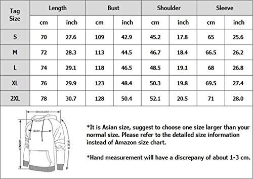 PADOLA Sudadera Hombre con Capucha Empalme Sudadera de Bloque de Color de Manga Larga con Bolsillo de Canguro(M,Blanco)