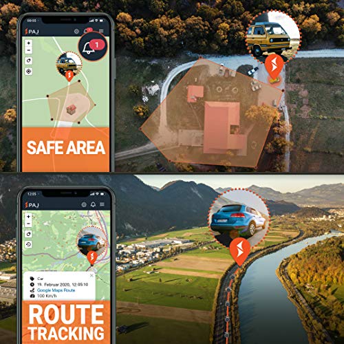 PAJ GPS Power Finder- Localizador GPS para Coche, Motocicleta y Camiones con imán- 40 días de duración de la batería (90 en Modo de Espera)- Rastreador Profesional en Tiempo Real con App móvil
