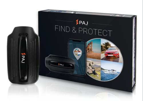 PAJ GPS Power Finder- Localizador GPS para Coche, Motocicleta y Camiones con imán- 40 días de duración de la batería (90 en Modo de Espera)- Rastreador Profesional en Tiempo Real con App móvil