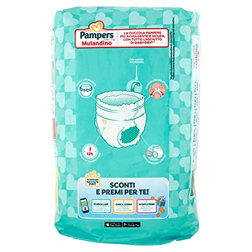 Pampers Baby Dry Braga XXL, talla 7, 17 + kg, 14 pañales