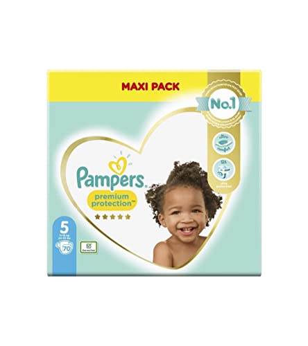 Pampers - Pañales para bebé Premium Protection, talla 5, 70 pañales