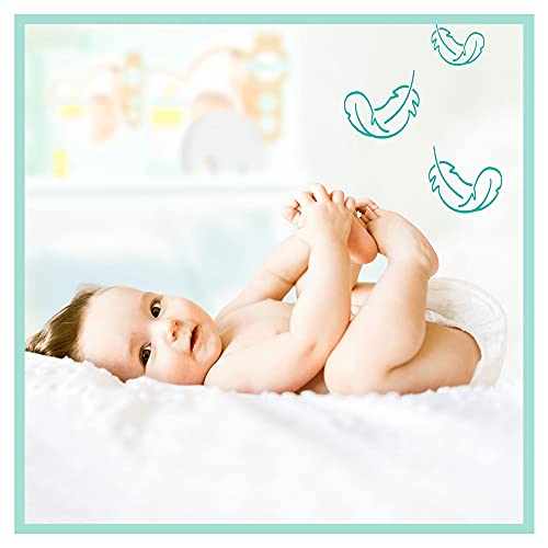 Pampers - Protección Premium - Pañales Talla 3, 6-10 kg, Paquete de 1 mes (x204 pañales)