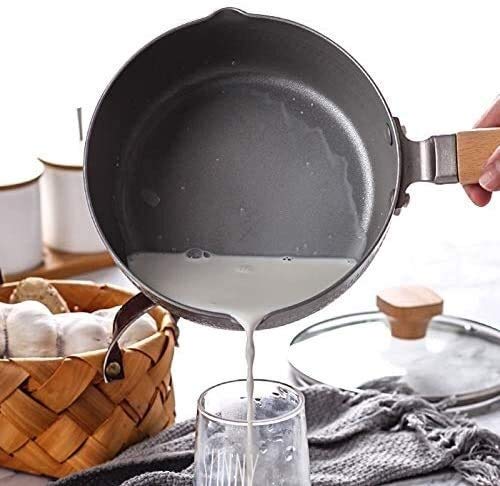 Pan di Leatte Cassaforte Non- Stick sartén wok Maifan piedra olla olla sopa Stock Pot cacerola Snow Pan Noodle Porridge Food Pot Pot Leche caliente Pan Vajilla Gratuit