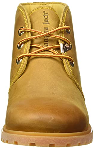 Panama Jack Bota Panama, Zapatos de Cordones Brogue Mujer, Amarillo (Vintage B1), 38 EU