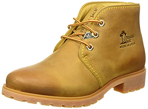 Panama Jack Bota Panama, Zapatos de Cordones Brogue Mujer, Amarillo (Vintage B1), 38 EU