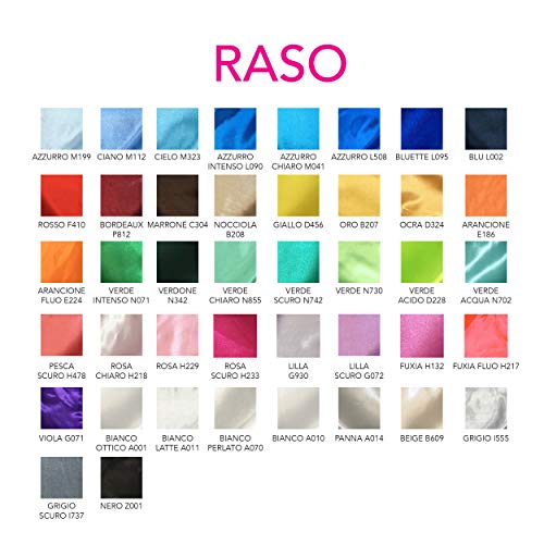 Panini Tessuti, Satén liso se vende por metros, 1 unidad = 100 cm; 2 unidades = 100 cm – Creaciones de costura y ropa.