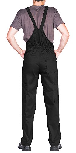 Pantalones con peto de trabajo para hombre, Made in EU, Mono de trabajo, Azur, blanco, rojo, verde, negro