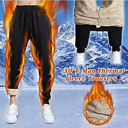 Pantalones Deportivos Para Hombres Pantalones Gruesos Con Forro Polar Pantalones Casuales Sueltos Cálidos Para Correr Pantalones De Invierno Pantalones De Chándal De Lana Para Hombres Pantalones De Oc