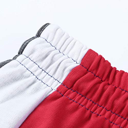 Pantalones Hombre Moda Empalme Casual Hip Hop Bolsillo Cadena Deportiva Pantalón Chandal Hombre con Cordón BIBOKAOKE