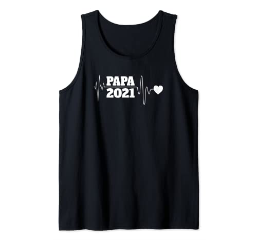 Papa 2021 - Pulsómetro para regalo de padre Camiseta sin Mangas