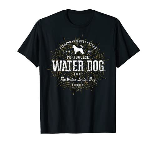 Para los amantes del perro cão de água português Camiseta