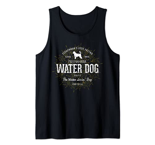 Para los amantes del perro cão de água português Camiseta sin Mangas