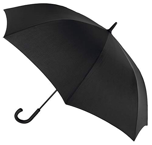 Paraguas Hombre automático. Paraguas Vogue Negro. Antiviento y con Acabado Teflón. Gran funcionalidad y Resistencia