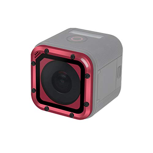 ParaPace Kit de repuesto de lente para GoPro Hero 5/4 Session Protective Lens Repair Parts (rojo)