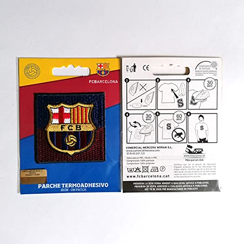 Parches - FC Barcelona 'Escudo' - azul/rojo oscuro - 6x6cm - termoadhesivos bordados aplique para ropa