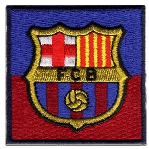 Parches - FC Barcelona 'Escudo' - azul/rojo oscuro - 6x6cm - termoadhesivos bordados aplique para ropa