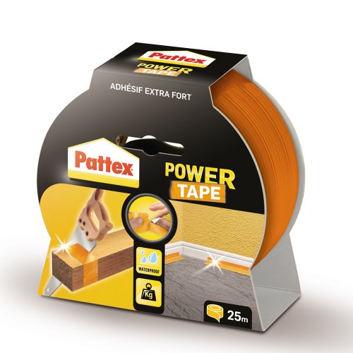 Pattex Power Tape - Cinta adhesiva (25 m), color naranja