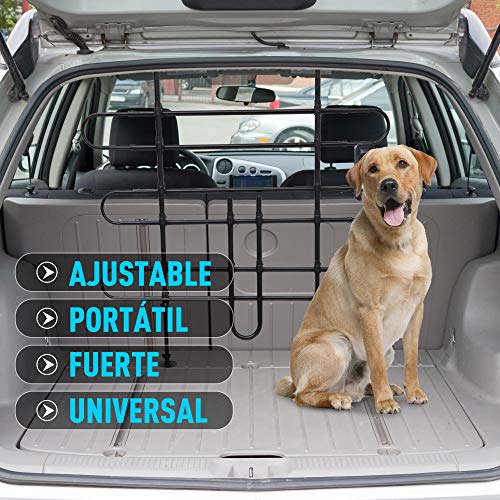 Pawhut Barrera Proteccion Perro Reja Seguridad Acero Medida Universal Maletero Coche Perros