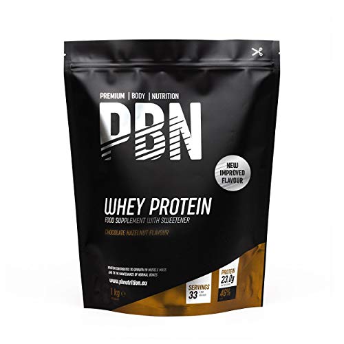 PBN Premium Body Nutrition - Proteína de suero de leche en polvo, 2.27 kg (Paquete de 1), sabor Galleta y nata, sabor optimizado