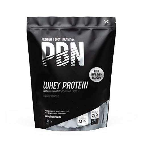 PBN Premium Body Nutrition - Proteína de suero de leche en polvo, 2.27 kg (Paquete de 1), sabor Galleta y nata, sabor optimizado