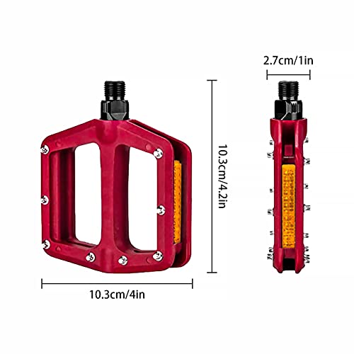 Pedales Bicicleta MontañA MTB Bicicleta Carretera Plegable BMX Calas Pedales Bicicleta Accesorios Pedales De Bicicleta De AleacióN De Aluminio Plataforma Antideslizante para MTB Carretera Ciclismo