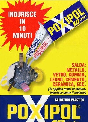 Pegamento para todo tipo de materiales, de dos componentes, poxipol, contenido: 14 ml.