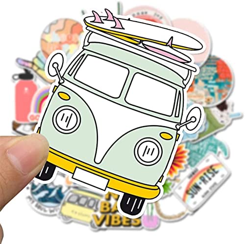 Pegatinas,50 PCS Pegatinas Aesthetic Pegatinas Vinilo Pegatinas Vintage Impermeables Stickers Portatil Usadas para Coches, Motos, Bicicletas, Maletas, Patinetas, Regalos Ideales（style A）