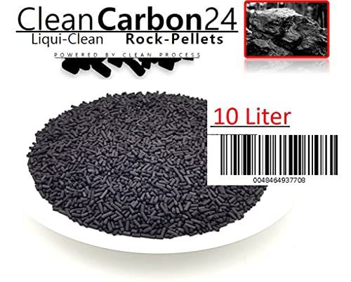 Pellets de carbón activo de 1,5 mm de diámetro, de carbón de piedra para tratamiento de líquidos (VPE4), 10 litros de liqui clean Rock-Pellets