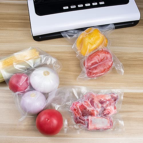 Pemoo Bolsas de Vacio para Alimentos - 200 Bolsas (15x25cm + 20x30cm),BPA Free,para Conservación de Alimentos,Apropiado Varias Envasadora al Vacío