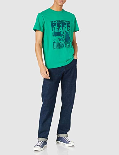 Pepe Jeans Alexis Camiseta, 651emerald, S para Hombre