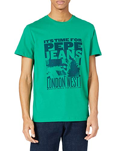 Pepe Jeans Alexis Camiseta, 651emerald, S para Hombre