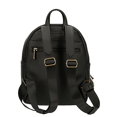 Pepe Jeans Bianca Mochila Casual Negro 19x26x10 cms Piel sintética 4,94L